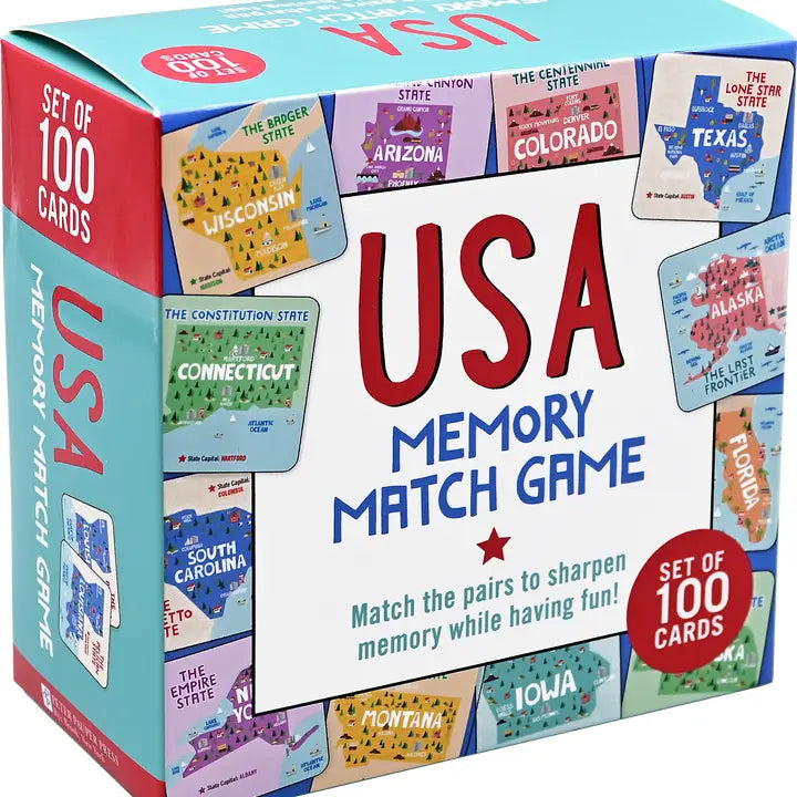 USA Memory Match Game