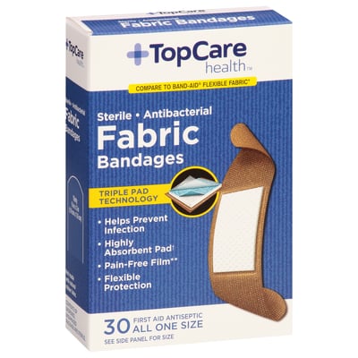 Top Care Flex Fabric Adhesive Strips  30 ct