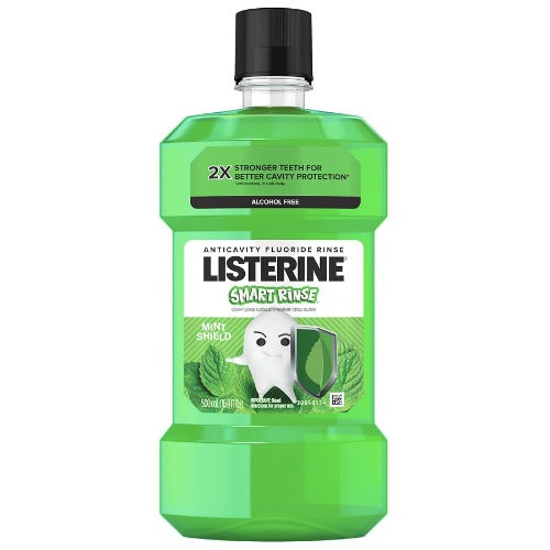 Listerine Smart Rinse Kids Mouthwash Mint  16.9 oz