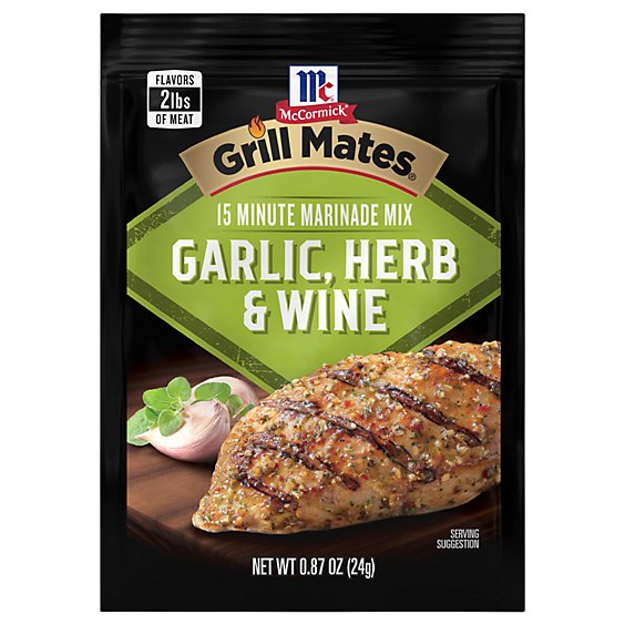 McCormick Grill Mates Garlic, Herb & Wine Marinade Mix 0.87 oz