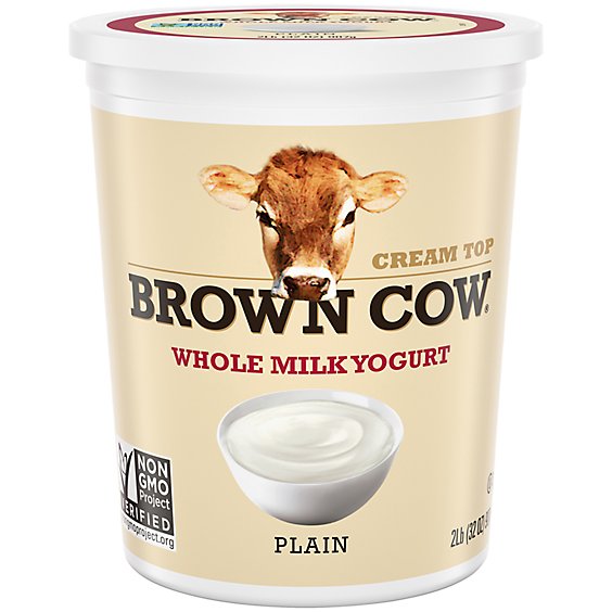 Brown Cow Cream Top Plain Yogurt 32 oz