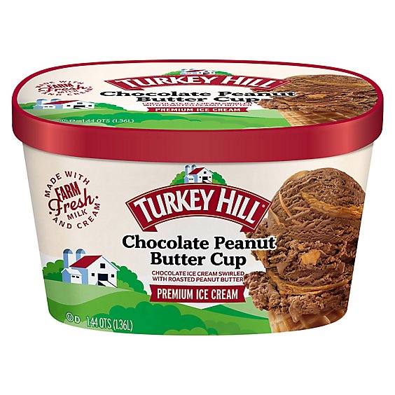 Turkey Hill Chocolate Peanut Butter Cup Ice Cream 46 oz