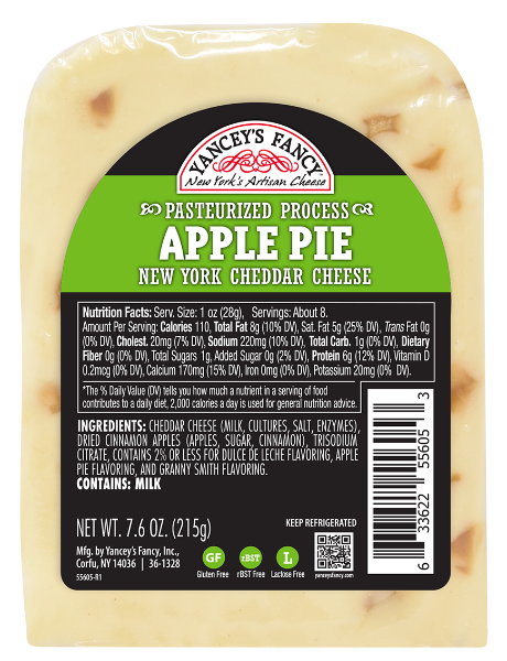 Yancey's Fancy Apple Pie Cheddar 7.6 oz