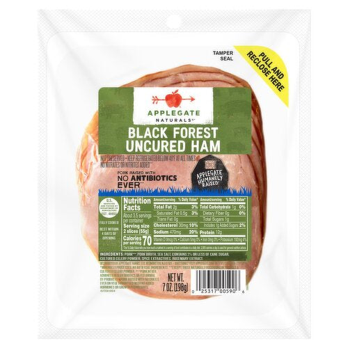 Applegate Naturals Black Forest Uncured Ham  7 oz