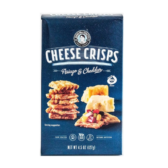 John WM Macy's Asiago & Cheddar Cheese Crisps 4.5 oz