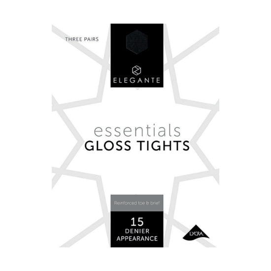 Elegante Essentials Gloss Tights 15 Denier Illusion 3 pk