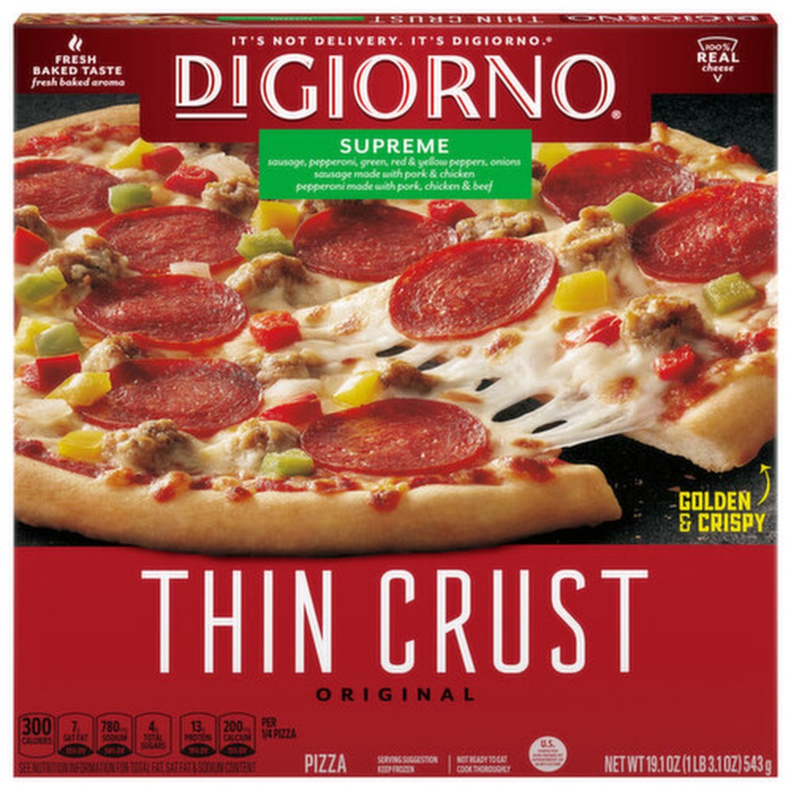 DiGiorno Supreme Thin Crust Pizza 19 oz