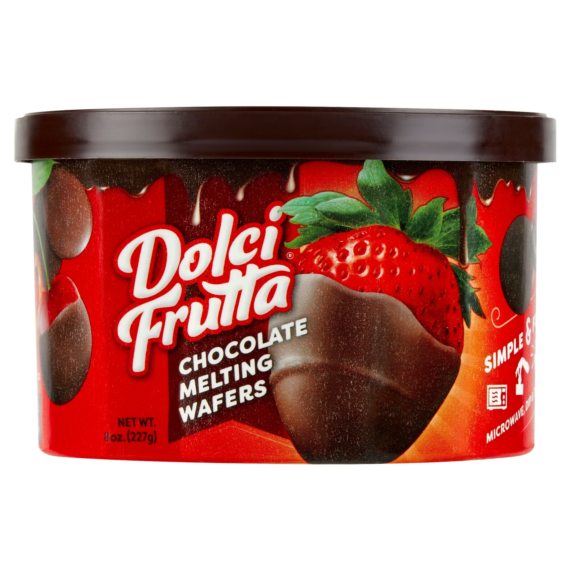 Dolci Frutta Rich Chocolate Melting Wafers 8 oz