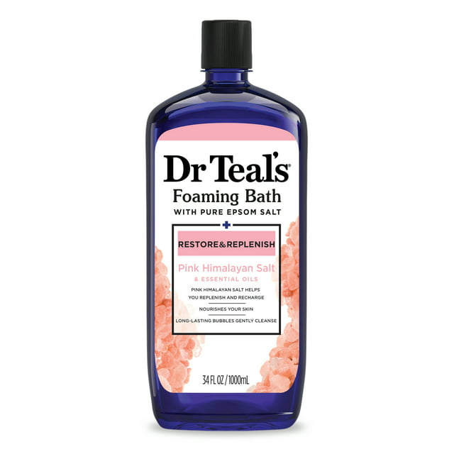 Dr. Teal's Foaming Bath Pink Himalayan with Pure Epsom Salt  34 oz