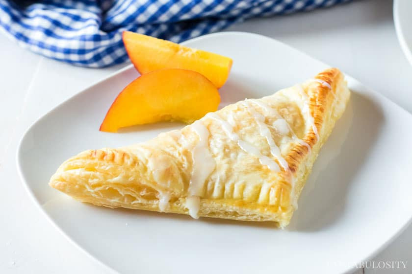 Mini Puff Pastry Peach Turnover 12 ct