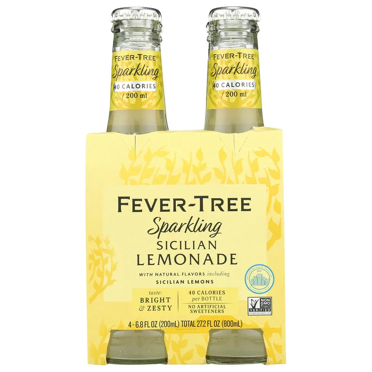 Fever Tree Sicilian Lemonade 6.8 oz 4 pk