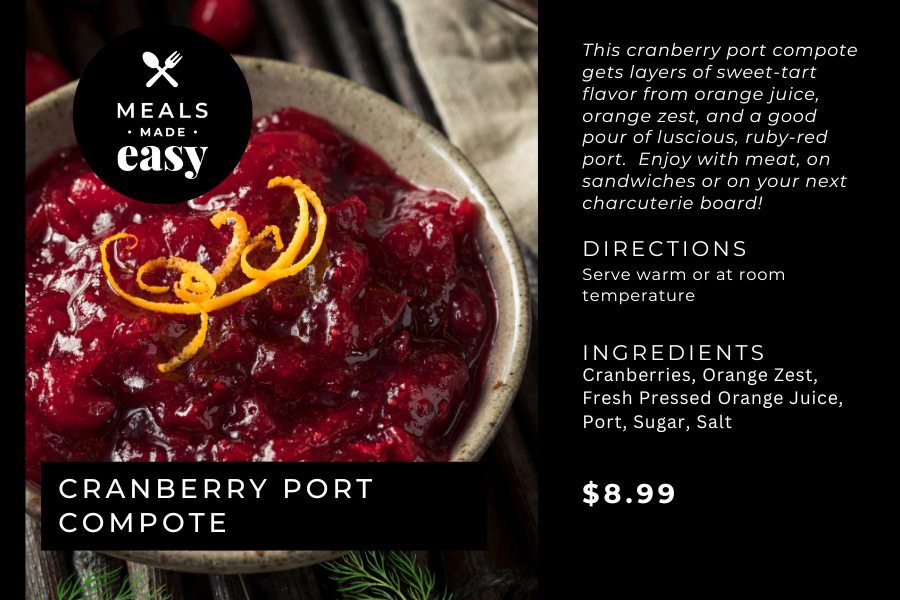 Cranberry Port Compote 16 oz