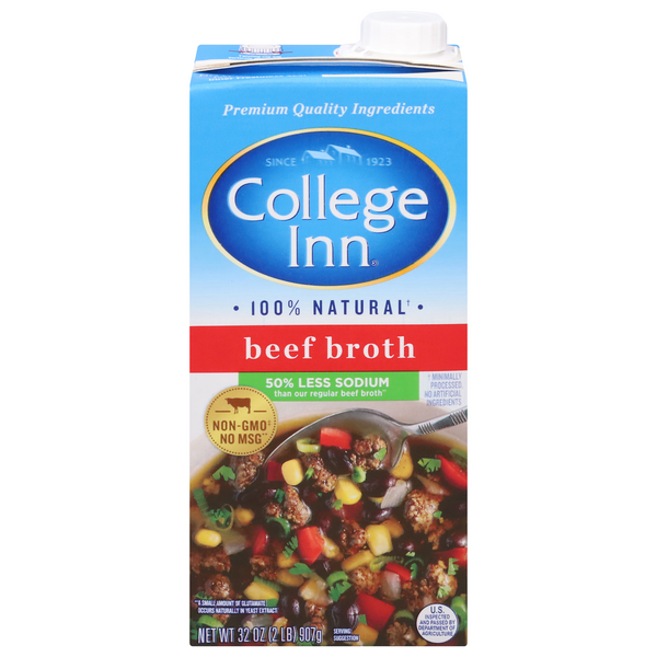 College Inn Beef Broth Less Sodium  32. oz