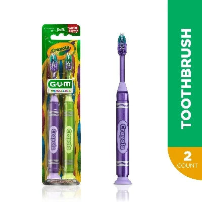 GUM Crayola Junior Toothbrush Soft 2 ct