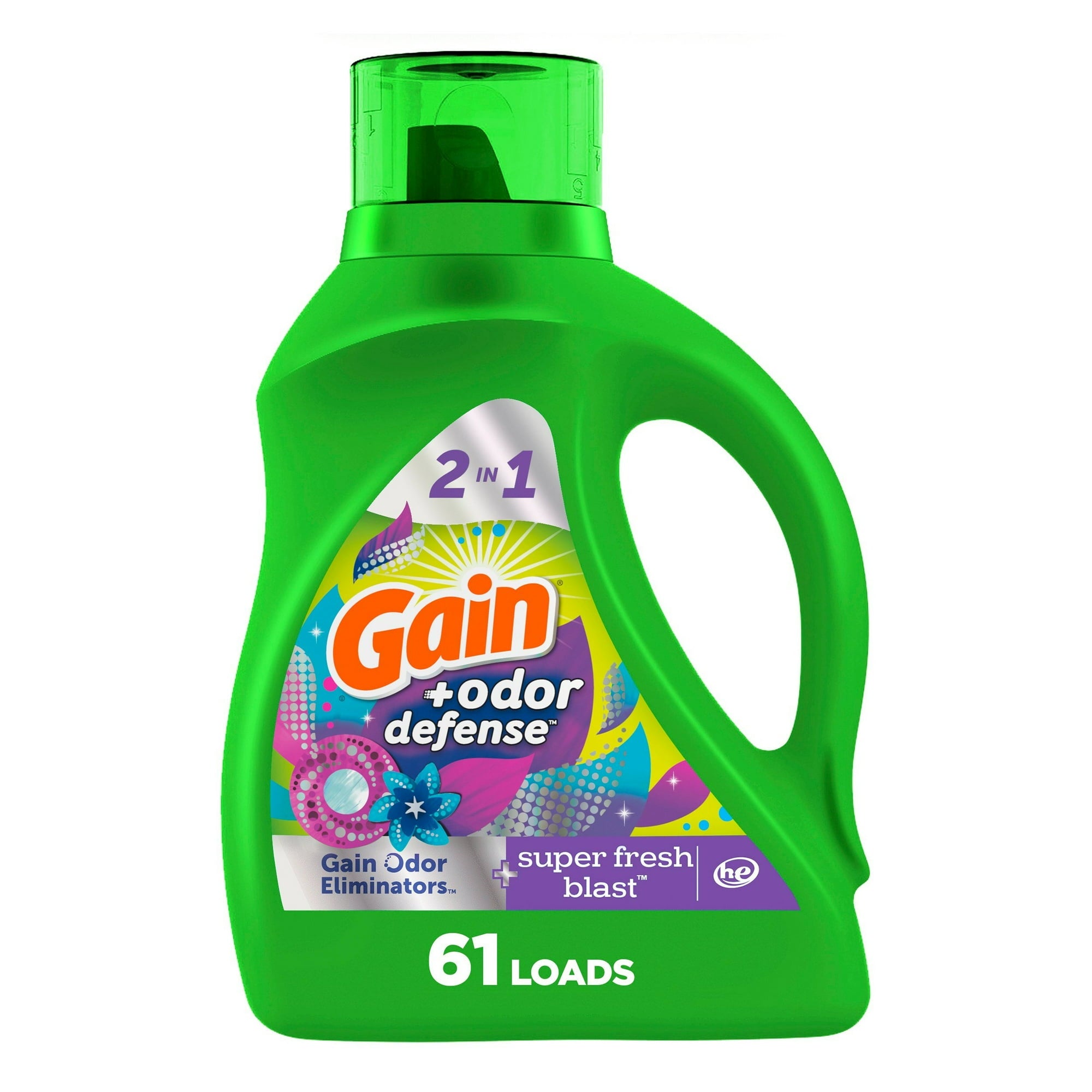 Gain + Odor Defense Super Fresh Blast 61 Loads 88 oz