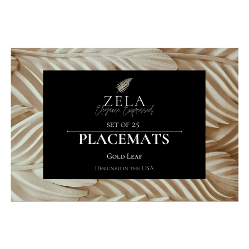 Zela Gold Leaf Placemats 25 pk