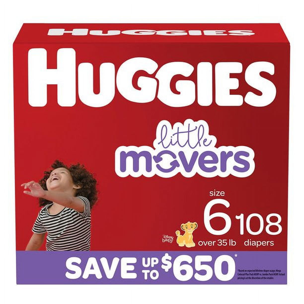 Huggies Little Movers Diapers Size 6 108 ct