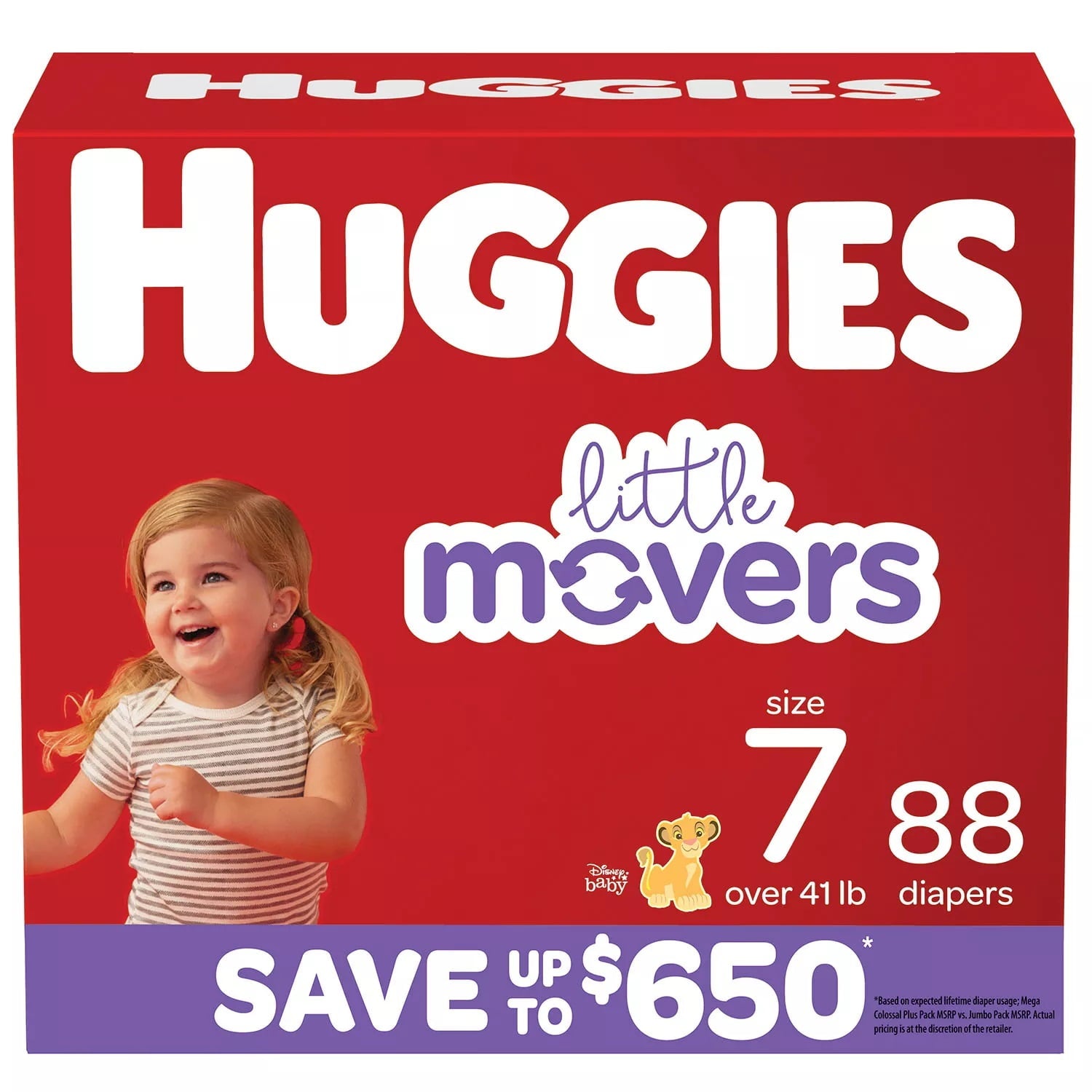 Huggies Little Movers Diapers Size 7 88 ct