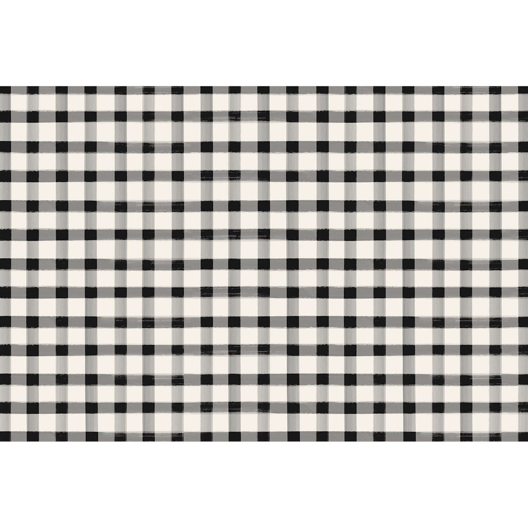 Hester & Cook  Black Painted Check Placemat 24 ct