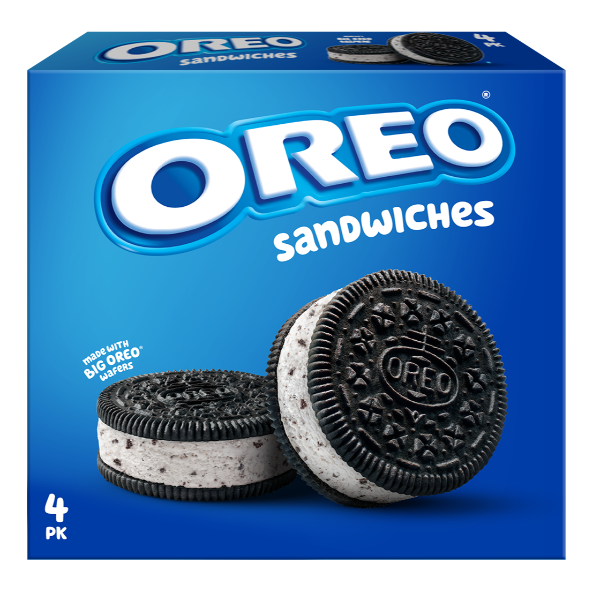 Oreo Frozen Ice Cream Sandwiches 16 oz