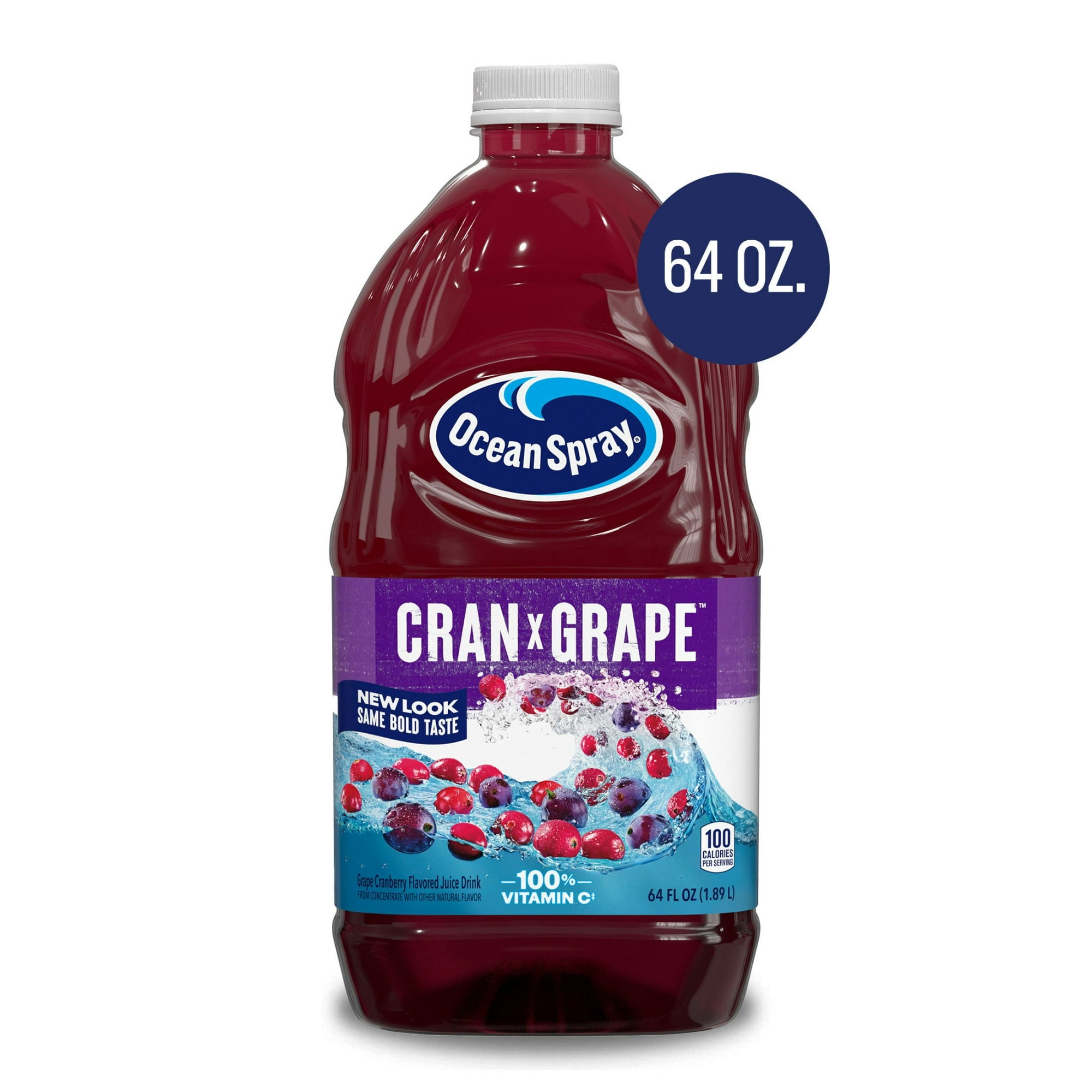 Ocean Spray 100% Cranberry Grape Juice 64 oz