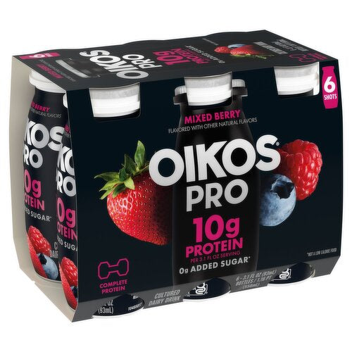 Oikos Pro Mixed Berry Yogurt Drink  6 ct