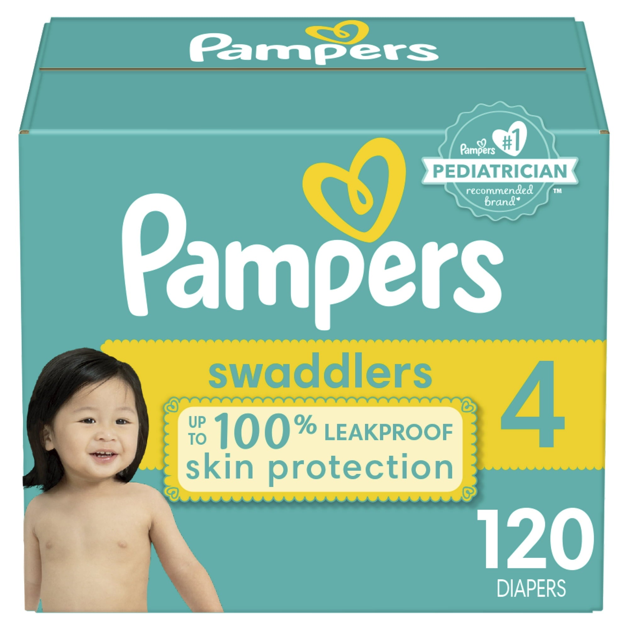 Pampers Swaddlers Diapers Size 4 120 ct