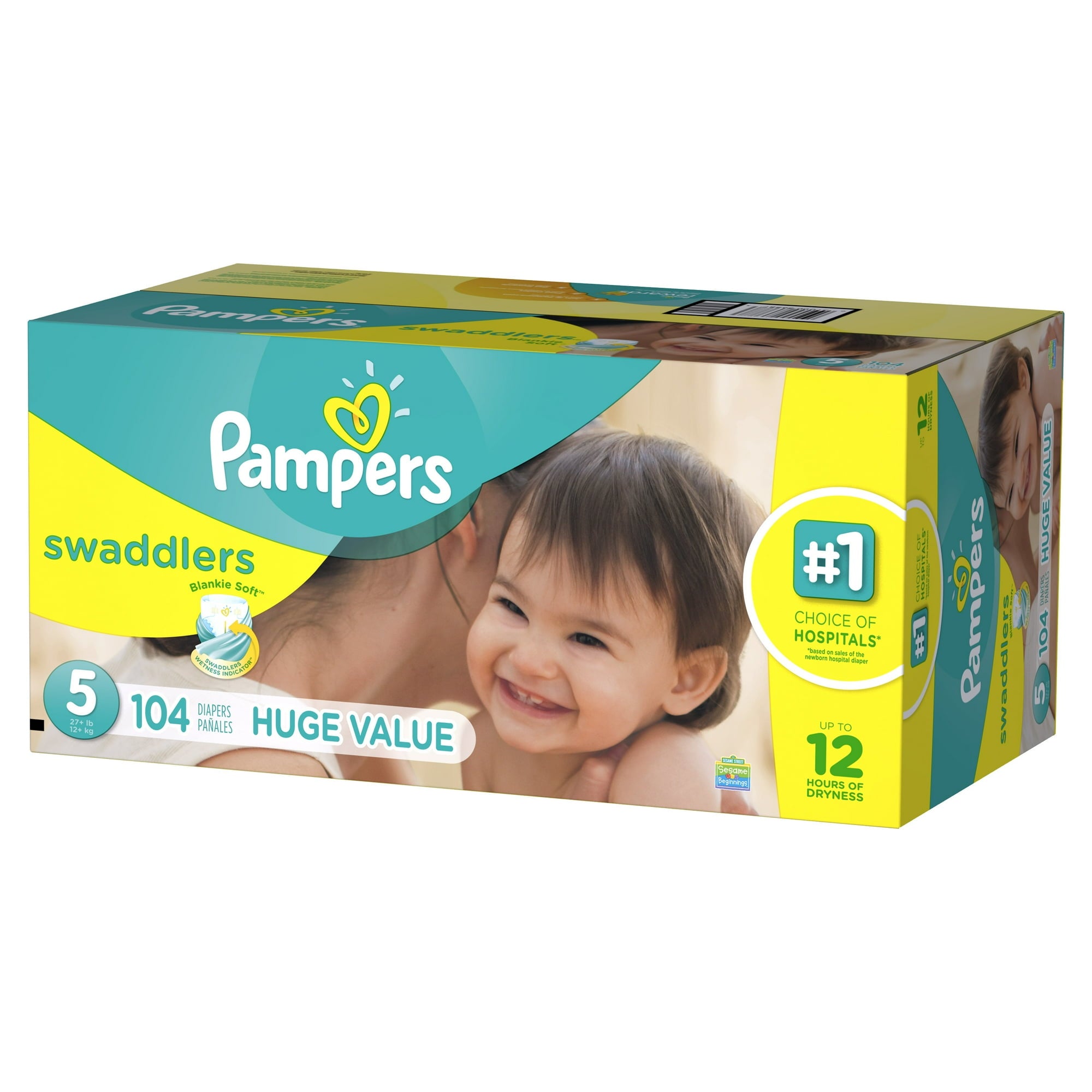 Pampers Swaddlers Diapers Size 5 104 ct