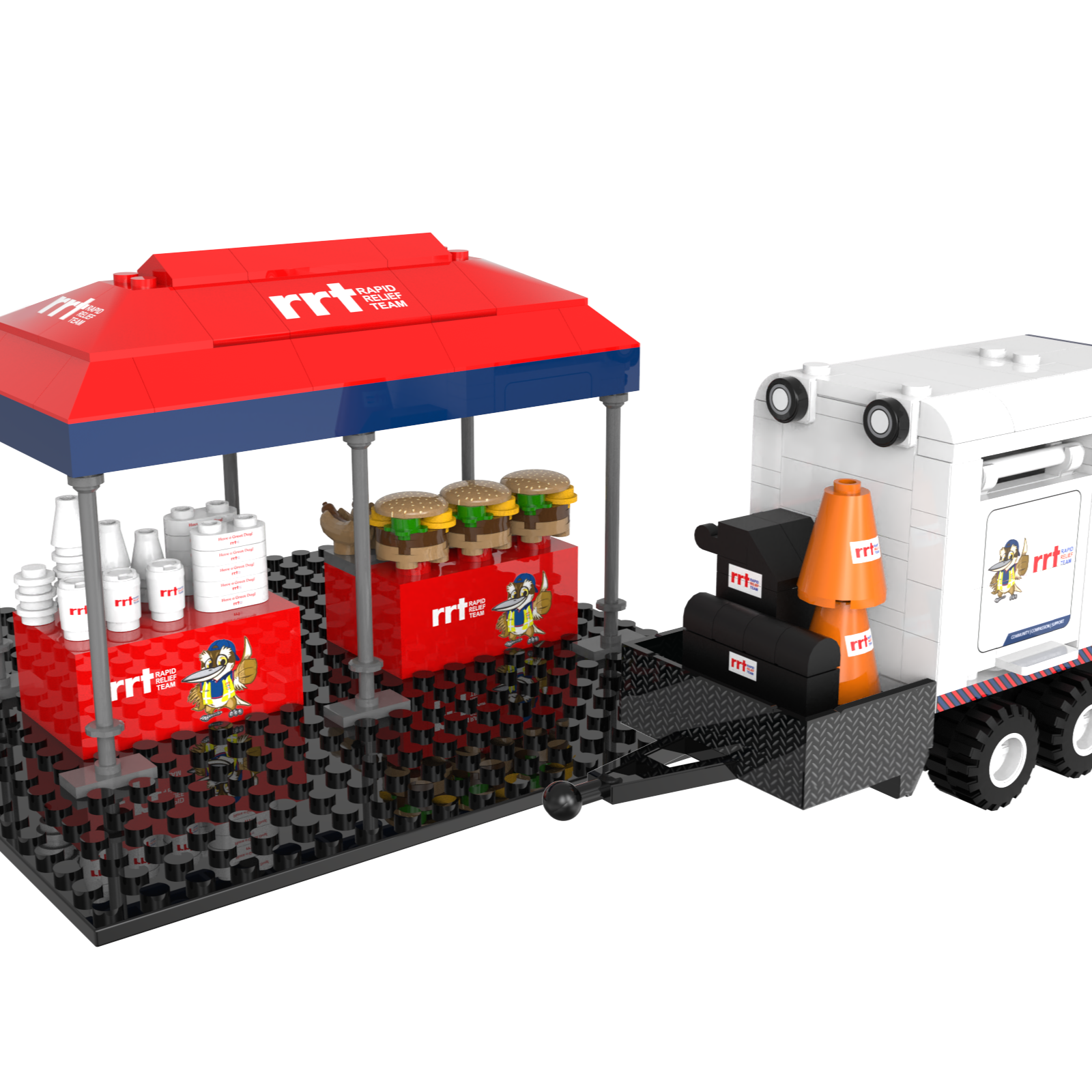 RRT Tent and BBQ Trailer Brick Set