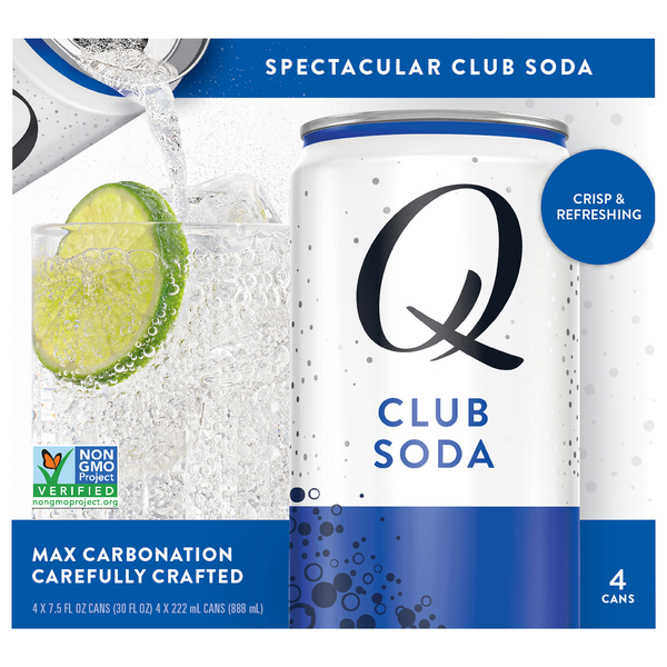 Q Club Soda 4 x 7.5 fl oz