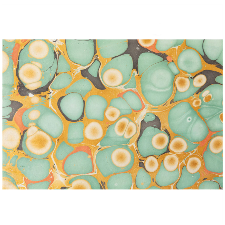 Hester & Cook Seafoam and Gold Stone Marbled Placemat 12 ct