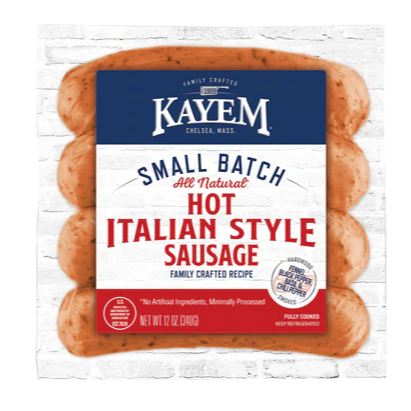 Kayem Hot Italian Style Sausage  12 oz