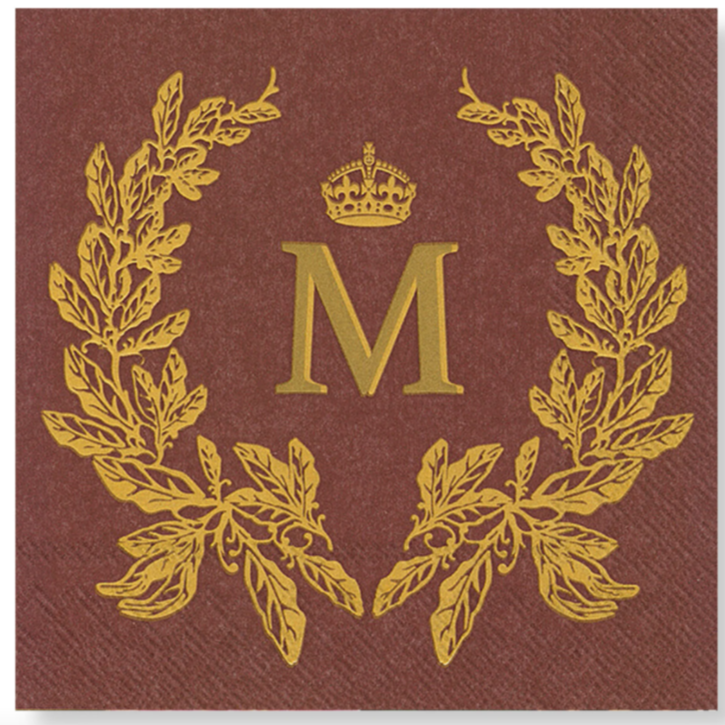 Manor Road Laurel Wreath Cocktail Napkins 20 ct