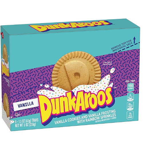 DunkAroos Vanilla Cookies & Rainbow Frosting 6 ct