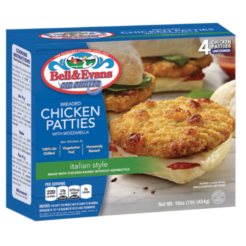 Bell & Evans Italian Chicken Patties 16 oz