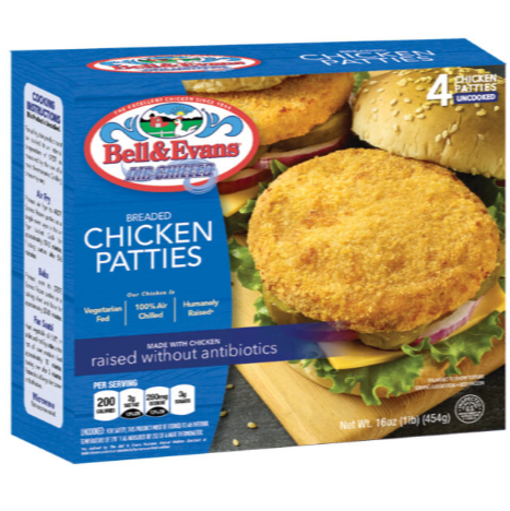 Bell & Evans Chicken Patties 16 oz