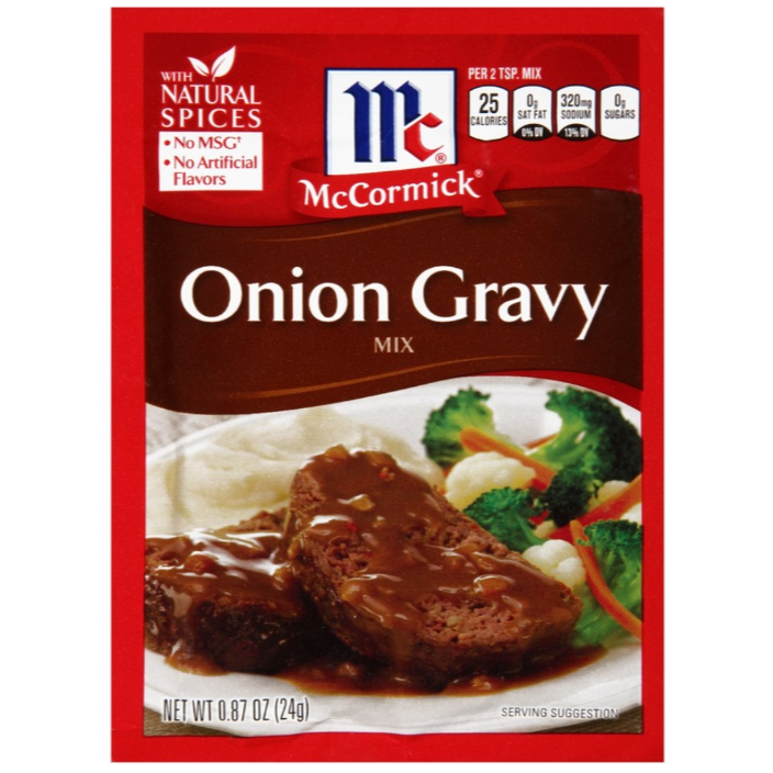 McCormick Onion Gravy Mix  .87 oz