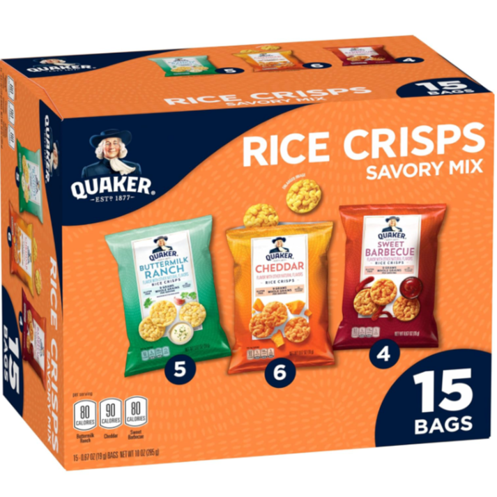 Quaker Rice Crisps Savory .67 oz  15 ct