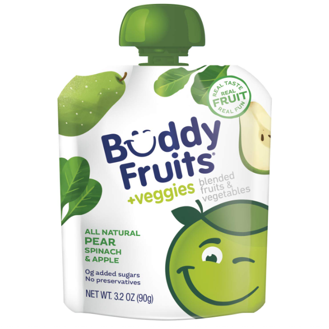 Buddy Fruits Pear Spinach & Apple 3.2 oz