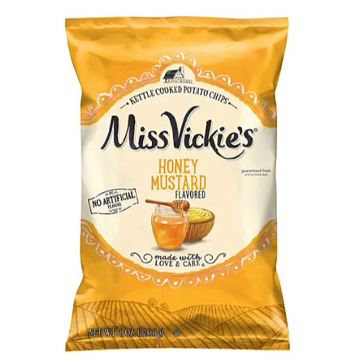 Miss Vickie's Honey Mustard Flavored Kettle Cooked Potato Chips 8 oz