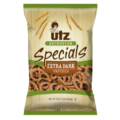 UTZ Sourdough Special Extra Dark Pretzels 16 oz