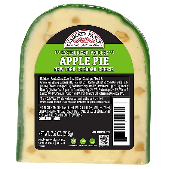 Yancey's Fancy Apple Pie  Cheddar Cheese 7.6 oz