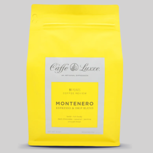 Caffe Luxxe Montenero Blend Espresso & Drip Blend Whole Bean Coffee 2 lbs