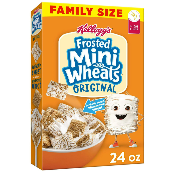 Kellogg's Family Size Frosted Mini Wheats Cereal  24 oz