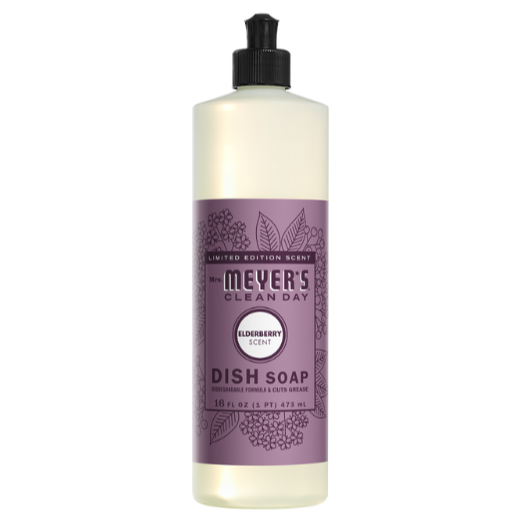 Mrs Meyer's Elderberry Dish Soap 16 fl oz