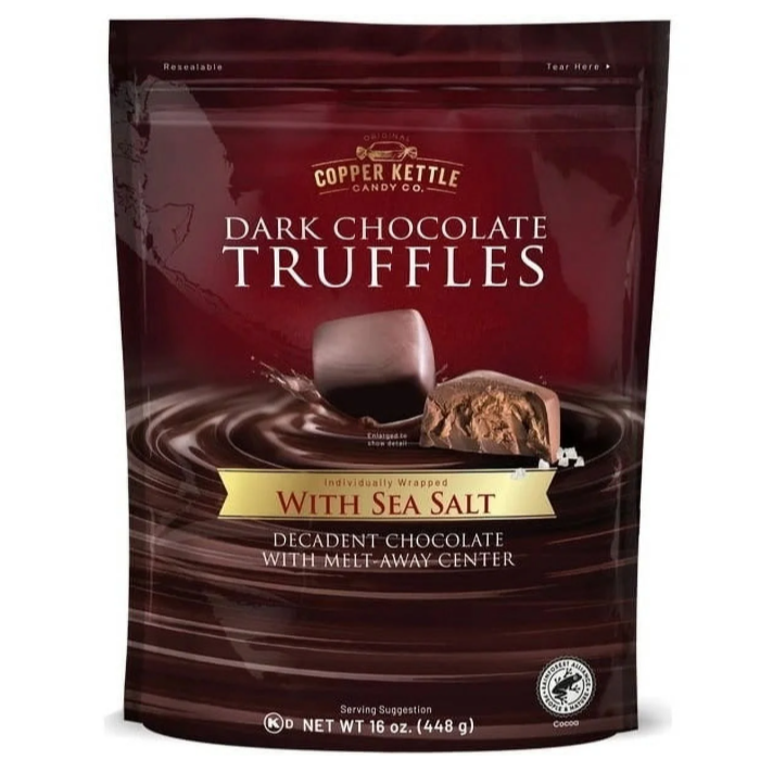 Copper Kettle Candy Co Dark Chocolate Truffles 16 oz