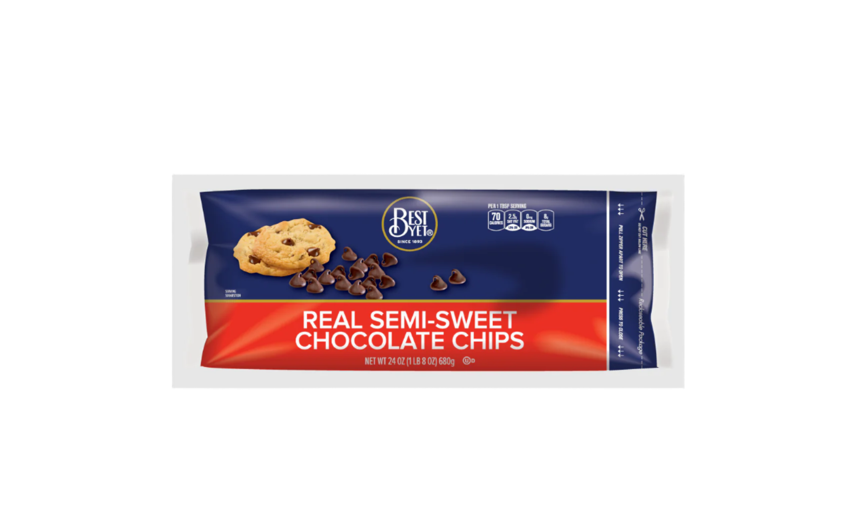 Best Yet Real Semi Sweet Chocolate Chips  12 oz