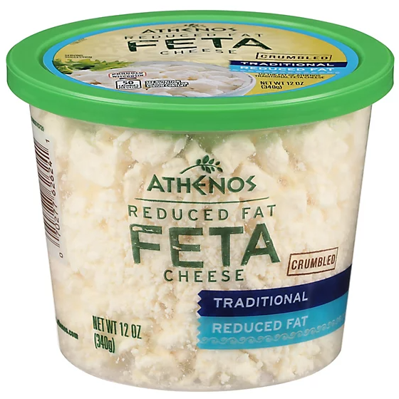 Athenos Reduced Fat Feta Crumbled 12 oz