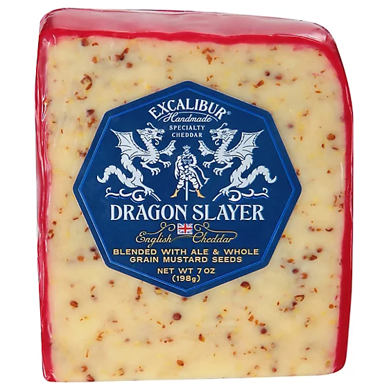 Dragon-Slayer Ale and Mustard Cheddar Wedge 7oz