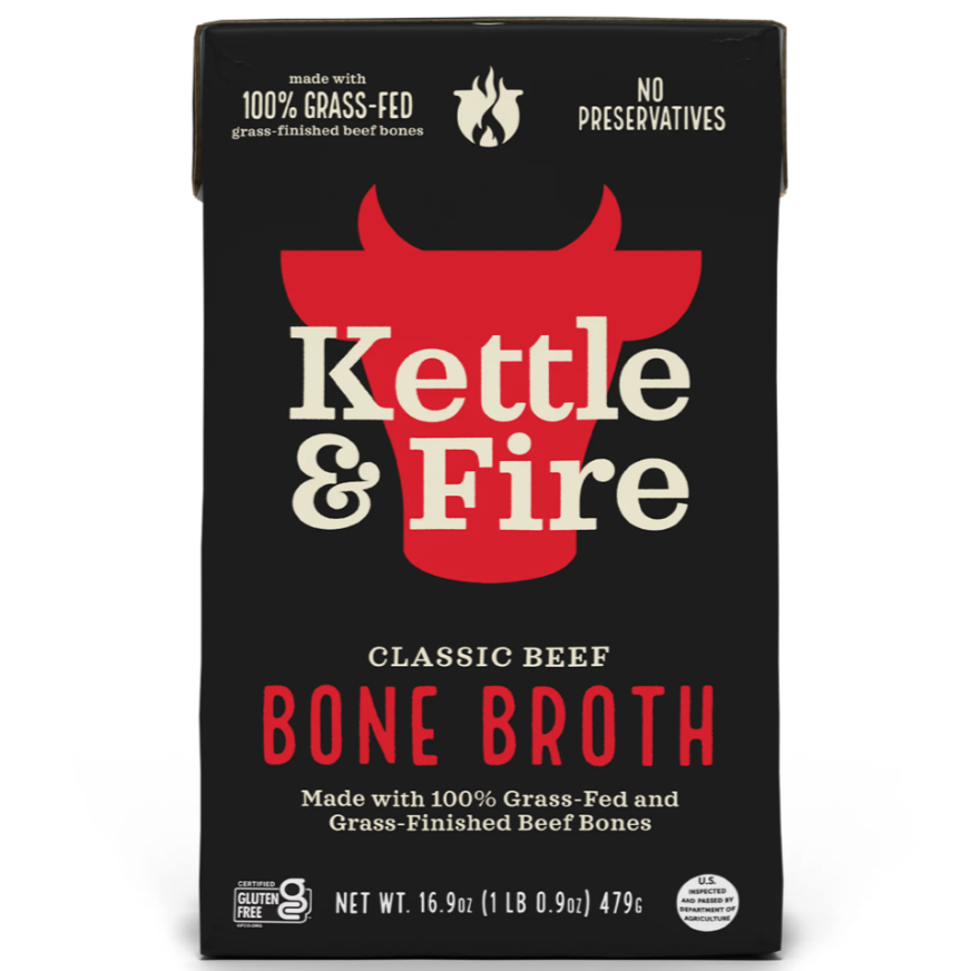 Kettle & Fire Classic Beef Bone Broth  16.9 oz